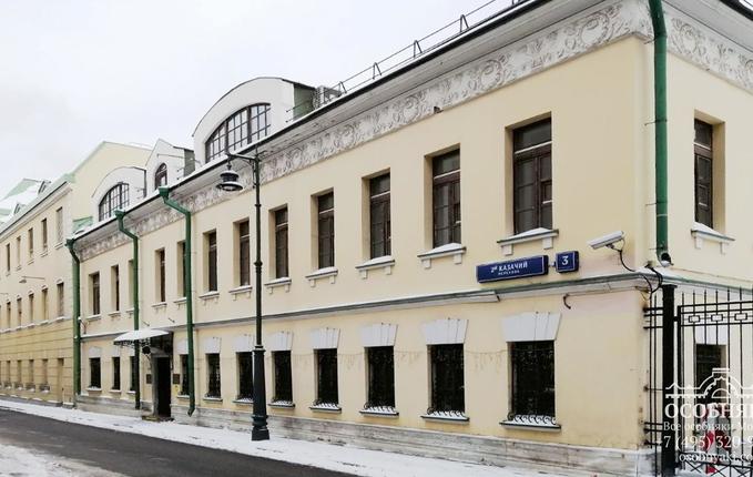 во 2-м Казачьем переулке, 3, площадь 1074 м